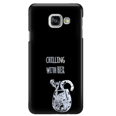 NEON SILVER ETUI NA TELEFON SAMSUNG GALAXY A3 2016 A310 CZARN NEON ZLZ106