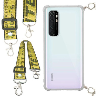 Antishock Etui do XIAOMI MI NOTE 10 LITE Ochronne Smycz Żółta