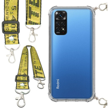 Antishock Etui do XIAOMI REDMI NOTE 11 / 11 PRO 4G / 11 PRO 5G Ochronne Smycz Żółta