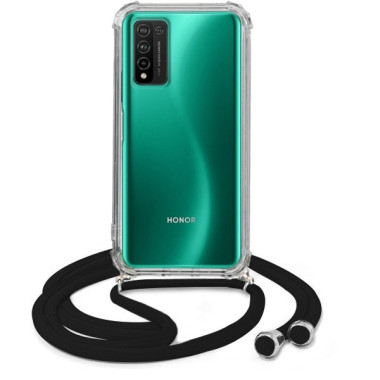 Crossbody Etui do HUAWEI HONOR 10X LITE Ochronne Czarny Sznurek