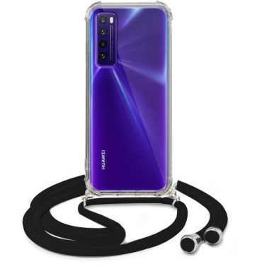 Crossbody Etui do HUAWEI NOVA 7 Ochronne Czarny Sznurek