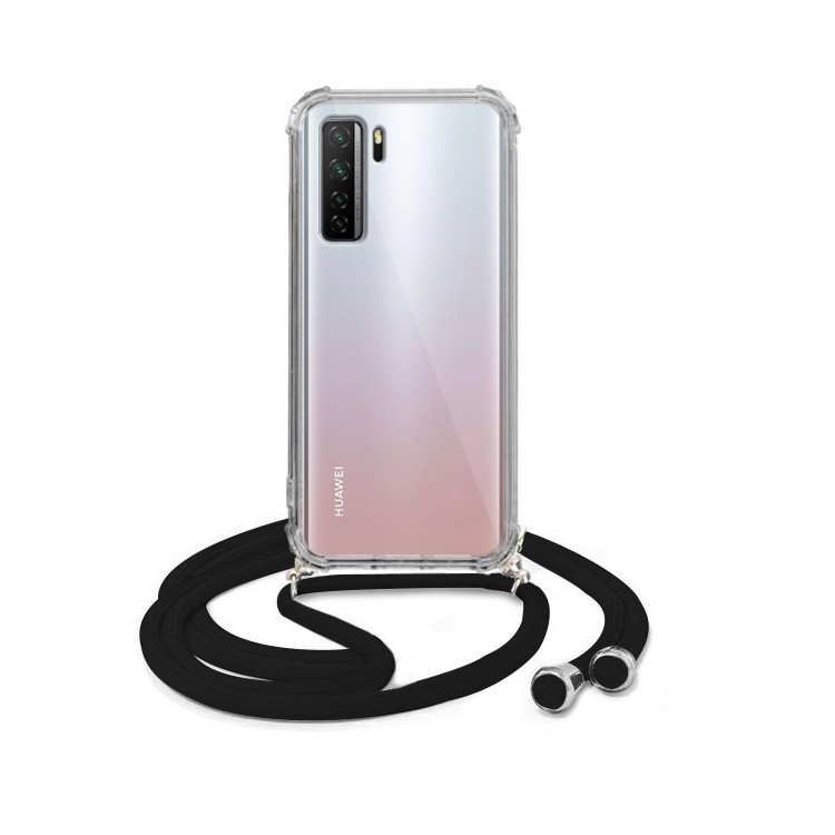 Crossbody Etui do HUAWEI P40 LITE 5G / NOVA 7 SE Ochronne Czarny Sznurek