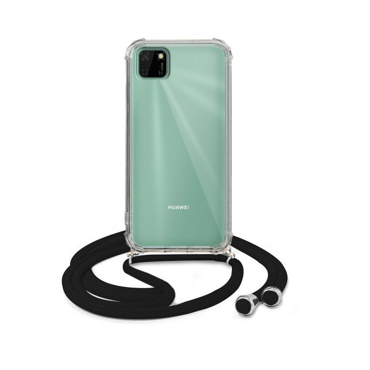 Crossbody Etui do HUAWEI Y5P Ochronne Czarny Sznurek