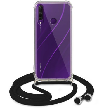 Crossbody Etui do HUAWEI Y6P Ochronne Czarny Sznurek