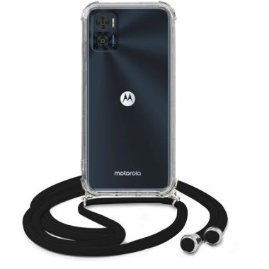 Crossbody Etui do MOTOROLA MOTO E22 / E22i Ochronne Czarny Sznurek