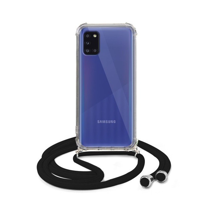 Crossbody Etui do SAMSUNG GALAXY A31 Ochronne Czarny Sznurek