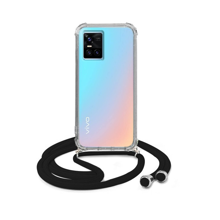 Etui Crossbody z Czarnym Sznurkiem do VIVO S10 Ochronne Modny Dodatek