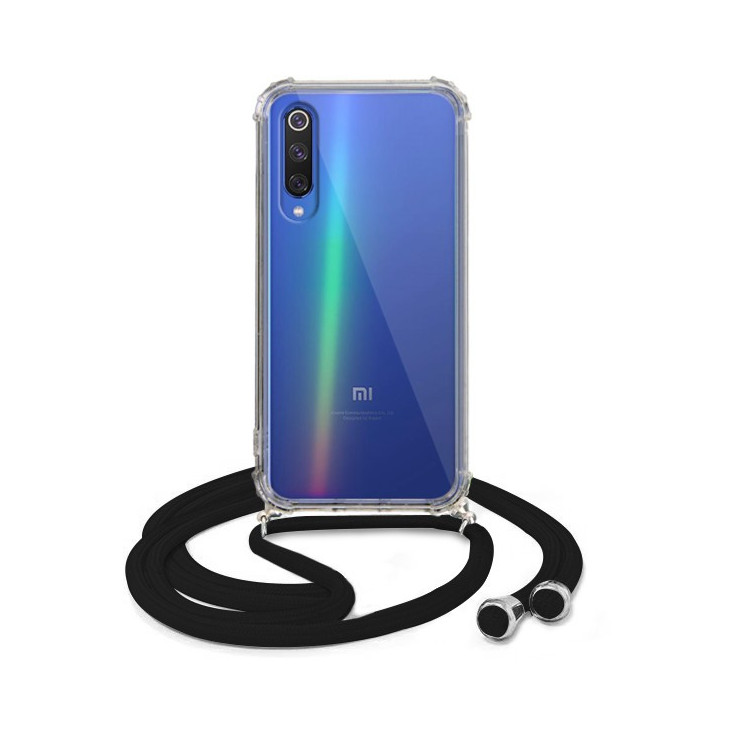 Crossbody Etui do XIAOMI MI 9SE Ochronne Czarny Sznurek