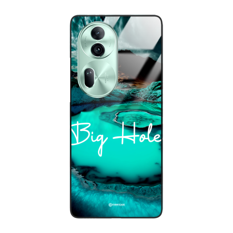 Etui Black Case Glass do OPPO RENO 11 5G Kosmiczne Modern ST_IMK103 Big Hole