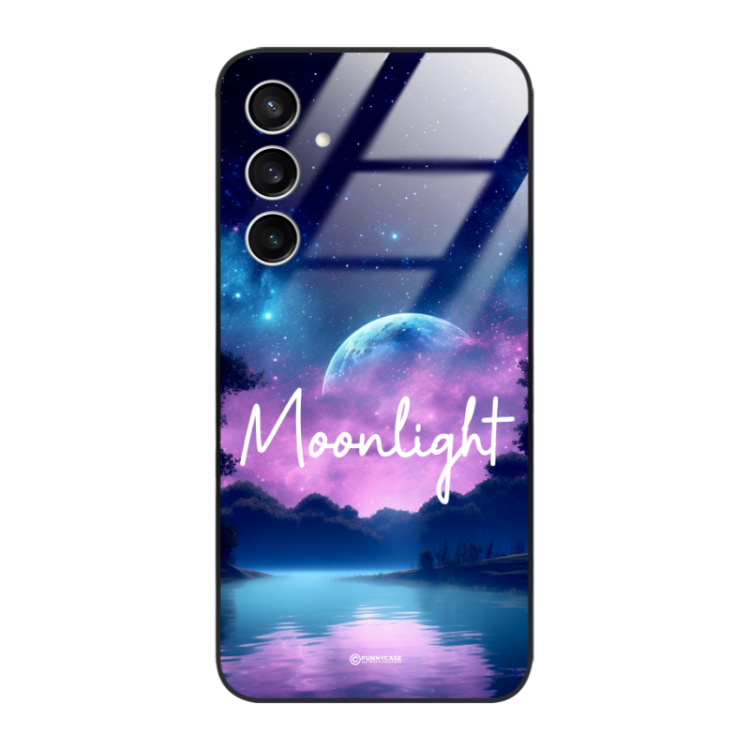 Etui Black Case Glass do SAMSUNG GALAXY S23FE Kosmiczne Modern ST_IMK100 Moonlight