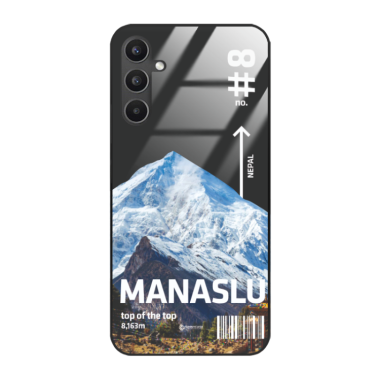 Etui Black Case Glass do SAMSUNG GALAXY A34 5G Szczyty Świata ST_TCL-105 Manaslu