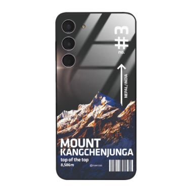 Etui Black Case Glass do SAMSUNG GALAXY S24 PLUS Szczyty Świata ST_TCL-102 Mount Kangchenjunga