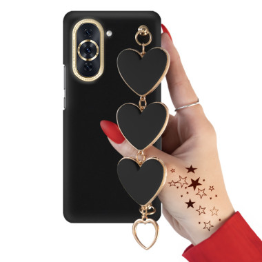 Etui Smooth Czarne Duże Serca Blink 112 do Telefonu HUAWEI NOVA 10 PRO CZARNY