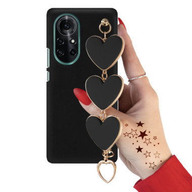 Etui Smooth Czarne Duże Serca Blink 112 do Telefonu HUAWEI NOVA 8 CZARNY