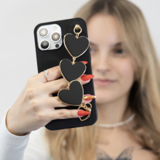 Etui Smooth Czarne Duże Serca Blink 112 do Telefonu APPLE iPhone XS Max CZARNY
