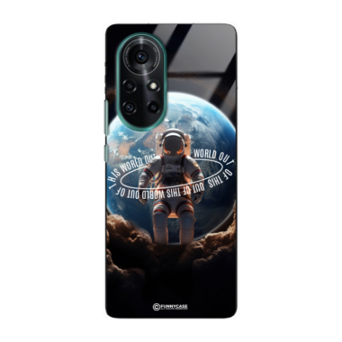 Etui Black Case Glass do HUAWEI NOVA 8 Kosmiczne Astronauci Space ST_MOS103