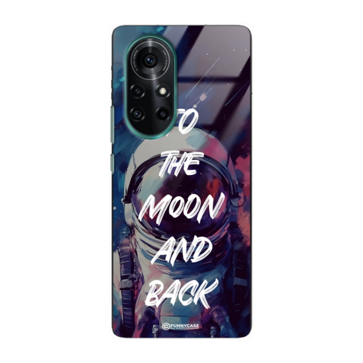 Etui Black Case Glass do HUAWEI NOVA 8 PRO Kosmiczne Astronauci Space ST_MOS104