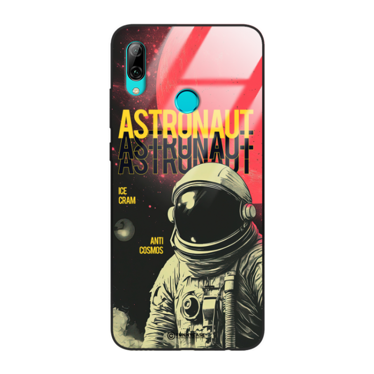 Etui Black Case Glass do HUAWEI P SMART 2019 Kosmiczne Astronauci Space ST_MOS106