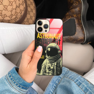 Etui Black Case Glass do HUAWEI P SMART 2019 Kosmiczne Astronauci Space ST_MOS106