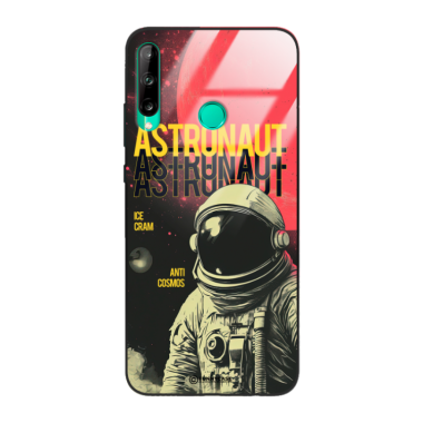 Etui Black Case Glass do HUAWEI P40 LITE E Kosmiczne Astronauci Space ST_MOS106