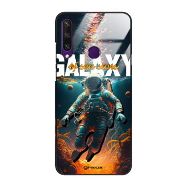 Etui Black Case Glass do HUAWEI Y6P Kosmiczne Astronauci Space ST_MOS100