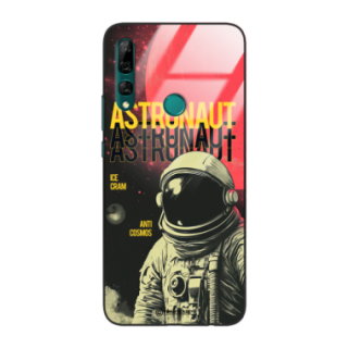 Etui Black Case Glass do HUAWEI Y9 PRIME 2019 Kosmiczne Astronauci Space ST_MOS106