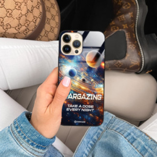 Etui Black Case Glass do APPLE IPHONE 13 Kosmiczne Astronauci Space ST_MOS107