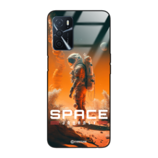 Etui Black Case Glass do OPPO A16/A16s/A54s Kosmiczne Astronauci Space ST_MOS101
