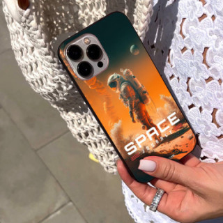 Etui Black Case Glass do OPPO A16/A16s/A54s Kosmiczne Astronauci Space ST_MOS101