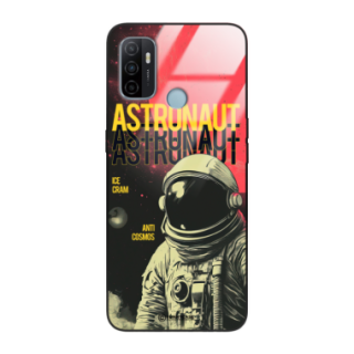 Etui Black Case Glass do OPPO A53 Kosmiczne Astronauci Space ST_MOS106