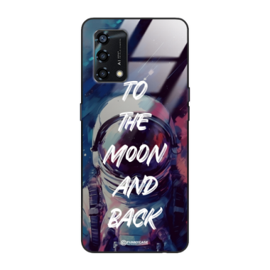 Etui Black Case Glass do OPPO A95 4G  Kosmiczne Astronauci Space ST_MOS104