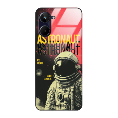 Etui Black Case Glass do REALME 10 4G Kosmiczne Astronauci Space ST_MOS106