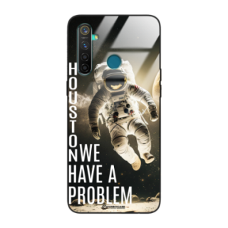 Etui Black Case Glass do REALME 5 Kosmiczne Astronauci Space ST_MOS102
