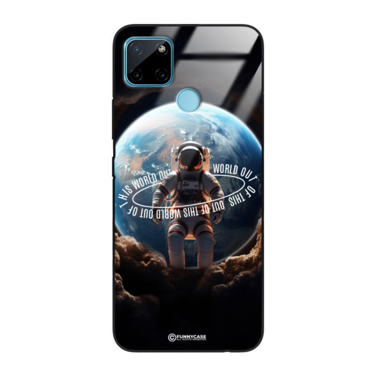 Etui Black Case Glass do REALME C21Y/C25Y Kosmiczne Astronauci Space ST_MOS103