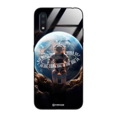 Etui Black Case Glass do SAMSUNG A01 Kosmiczne Astronauci Space ST_MOS103