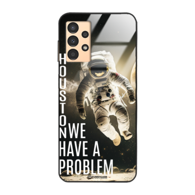 Etui Black Case Glass do SAMSUNG A13 4G Kosmiczne Astronauci Space ST_MOS102