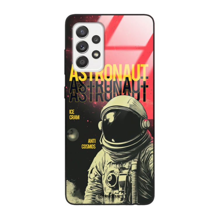 Etui Black Case Glass do SAMSUNG A52/A52 4G/ A52 5G Kosmiczne Astronauci Space ST_MOS106