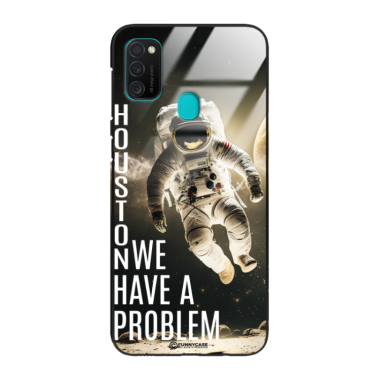 Etui Black Case Glass do SAMSUNG M21/M30s Kosmiczne Astronauci Space ST_MOS102