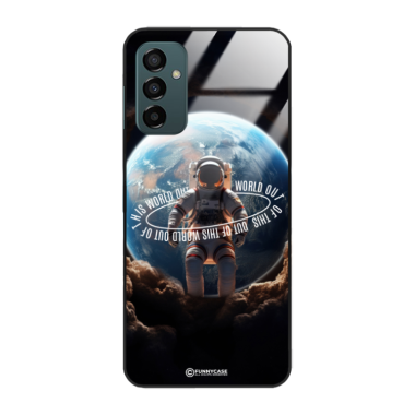 Etui Black Case Glass do SAMSUNG M23 5G/M13 4G Kosmiczne Astronauci Space ST_MOS103