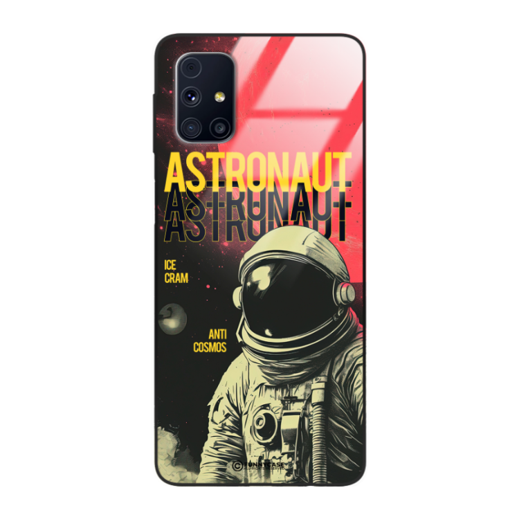 Etui Black Case Glass do SAMSUNG M31S Kosmiczne Astronauci Space ST_MOS106