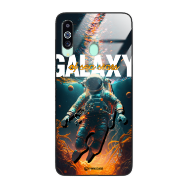 Etui Black Case Glass do SAMSUNG M40 Kosmiczne Astronauci Space ST_MOS100