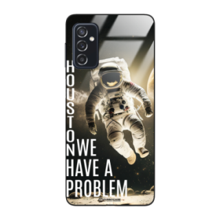 Etui Black Case Glass do SAMSUNG M52 5G Kosmiczne Astronauci Space ST_MOS102