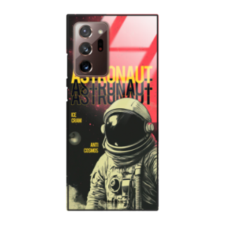 Etui Black Case Glass do SAMSUNG NOTE 20 ULTRA Kosmiczne Astronauci Space ST_MOS106