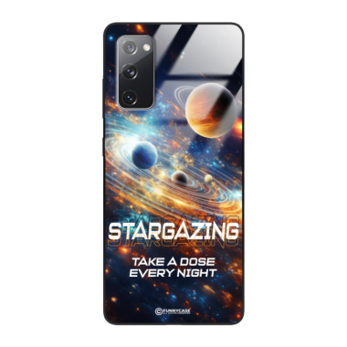 Etui Black Case Glass do SAMSUNG S20FE/S20FE 5G Kosmiczne Astronauci Space ST_MOS107