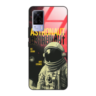 Etui Black Case Glass do VIVO S9E Kosmiczne Astronauci Space ST_MOS106
