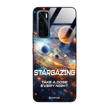 Etui Black Case Glass do VIVO V20SE Kosmiczne Astronauci Space ST_MOS107