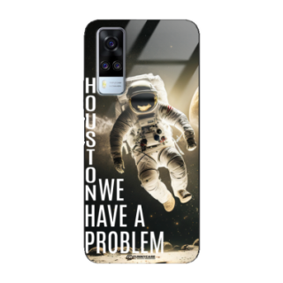 Etui Black Case Glass do VIVO Y51 2020 Kosmiczne Astronauci Space ST_MOS102
