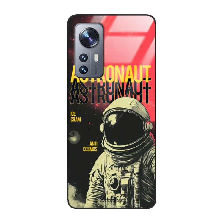 Etui Black Case Glass do XIAOMI 12 Kosmiczne Astronauci Space ST_MOS106