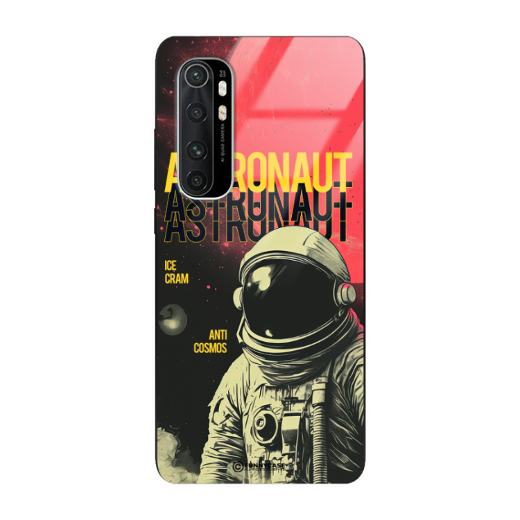 Etui Black Case Glass do XIAOMI Mi NOTE 10 LITE Kosmiczne Astronauci Space ST_MOS106