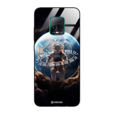 Etui Black Case Glass do XIAOMI REDMI 10X 5G Kosmiczne Astronauci Space ST_MOS103